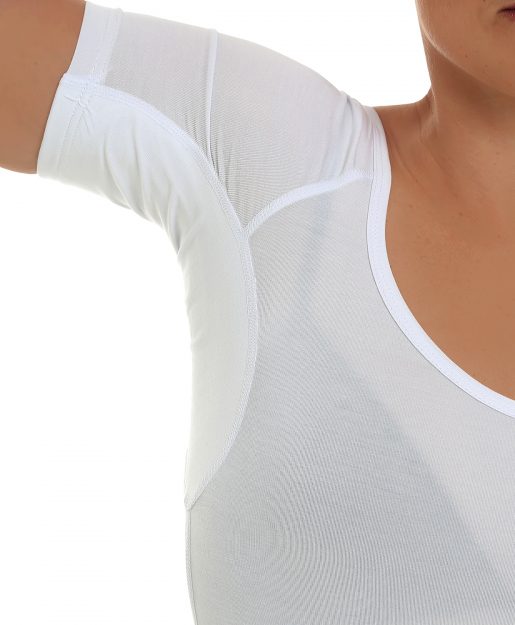 Drywear Anti Schweiß Shirt Damen runder Kragen Achsel Ansicht